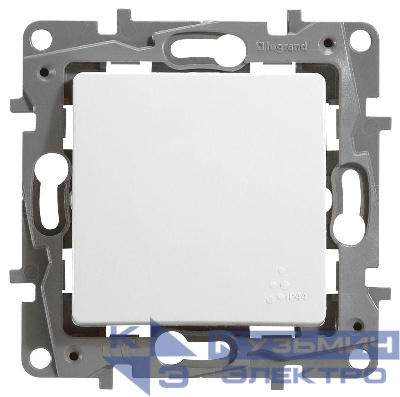 Переключатель 1-кл. СП Etika Plus 10А IP44 250В 10AX механизм бел. Leg 672200