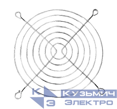 Решетка металлическая для вентилятора 120х120х38