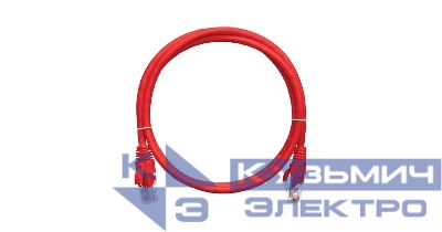 Патч-корд кат.5E (класс D) U/UTP 4 пары 24 AWG (7х0.205мм) 100МГц 2хRJ45 (8P8C) BC чистая медь LSZH нг(А)-HFLTx 1.5м красн. NIKOMAX NMC-PC4UD55B-015-C-RD
