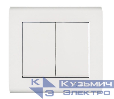 Выключатель 2-кл. Manolya бел. Makel 41001003