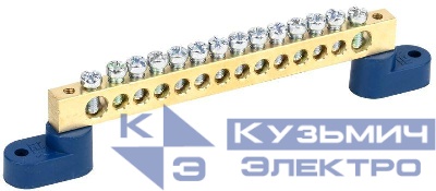 Шина нулевая ШНИ-8х12-14-У2-С на двух угловых изол. IEK YNN10-812-14C2-K07