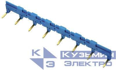 Соединитель шинный 8п для розеток 95.63 95.65 95.75 95.75.9 95.83.1 95.85.1 син. FINDER 09508