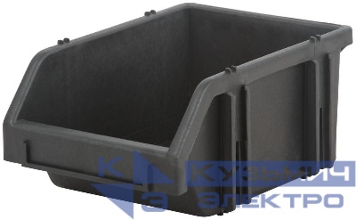 Лоток для крепежа пластик. черный 75х110х165мм FIT 65693