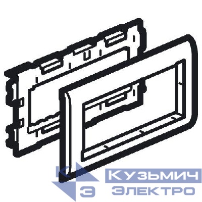 Суппорт 6мод. Mosaic для кабель-канала Metra 160х50 с крышкой 110мм Leg 638088