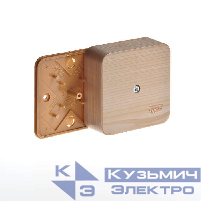 Коробка универсальная для кабель-каналов 80х80х25 сосна (светл. основа) IP40 Ruvinil 65005-27М