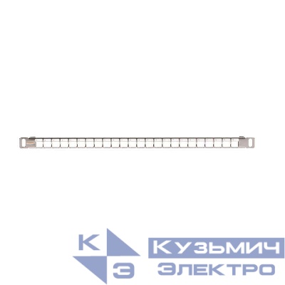 Патч-панель 19дюйм 0.5U наборная под 24 модуля Keystone UTP/STP с заземлением с органайзером метал. NIKOMAX NMC-RP24-BLANK-HU-MT