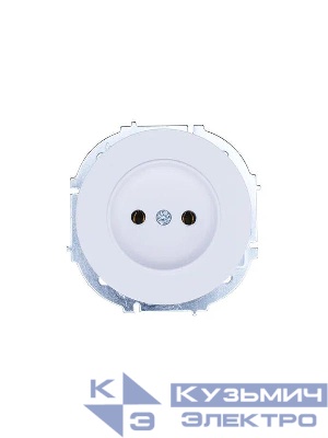 Розетка 1-м СП OSEN без заземл. ПБТ бел. LEZARD 743-0288-121B