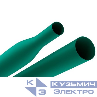Трубка термоусадочная ТТУ нг-LS 40/20 1м зел. (уп.10шт) Эра Б0067595