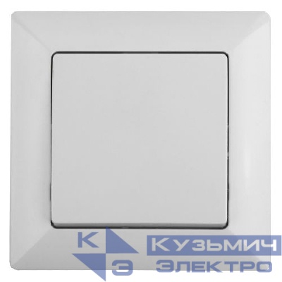 Кнопка включения СП Solo 4-109-01 10А 250В IP20 бел. Intro Б0053625