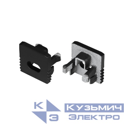 Заглушка SL-MINI-10 BLACK с отверстием пластик (комплект) Arlight 049415