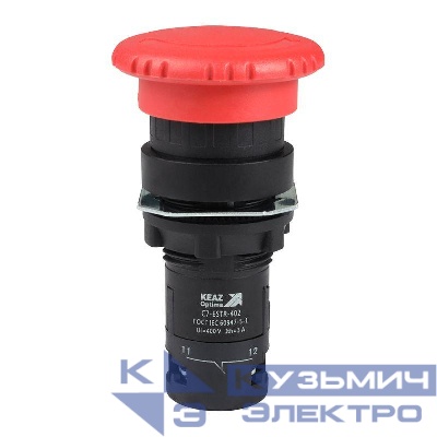Кнопка аварийного останова OptiSignal Compact D22 С7-ESTR-402 красн. 2НЗ XB7ES544P КЭАЗ 362130
