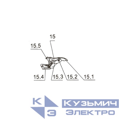 Запчасть №15-5 для FD301R. Оттяжная пружина спускового крючка