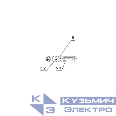 Запчасть №5.1 для FD301R. Направляющий цилиндр