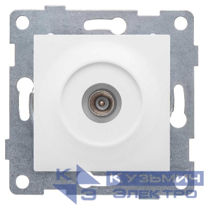 Механизм розетки ТВ 1-местн. СП бел. матов. GUSI Ugra С11А1-041
