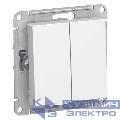 Переключатель проходной 2-кл. СП AtlasDesign 10А IP20 (сх. 6/2) 10AX механизм бел. SE ATN000165