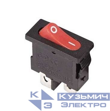 Выключатель клавишный 250В 6А (2с) ON-OFF красн. Mini (RWB-103 SC-766 MRS-101-5) Rexant 36-2051