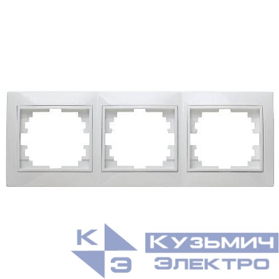 Рамка 3-м СП Plano 1-503-01 гор. бел. Intro Б0027627