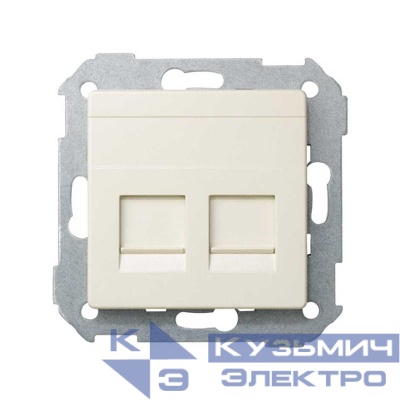 Адаптер на 2 RJ45 коннектора Simon82 защ. шторки сл. кость Simon 82006-31
