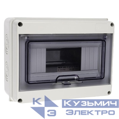 Бокс модульный накладной PDB/W 4008 GR (ЩРН-ПГ- 8) IP65 пластик. Pro JazzWay 5072060