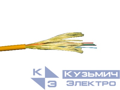Кабель волоконно-оптический 4 (SМ - 9/125), Distribution, внутренний, FR-LSZH, желтый, 2000м