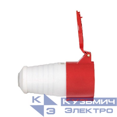 Розетка кабельная 16А 380В 3P+РЕ+N IP44 (215) EKF ps-215-16-380