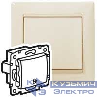 Механизм кнопки Valena с пикт. звонка сл. кость IEK 774116