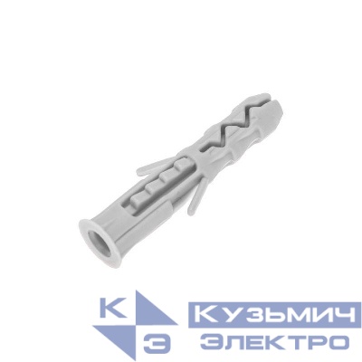 Дюбель распорный 6х30мм сер. нейлон (уп.100шт) Kranz KR-01-3619-005