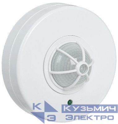 Детектор движения ДД 024В 1100Вт угол. обз. 180-360град. IP33 бел. IEK LDD11-024B-1100-001