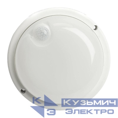 Светильник светодиодный AL3006 12Вт 6500К IP65 960лм с ИК-датчиком пылевлагозащ. корпус пластик. FERON 29611