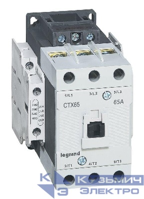 Контактор CTX3 3п 65А кат. 380В AC 2НО+2НЗ Leg 416168
