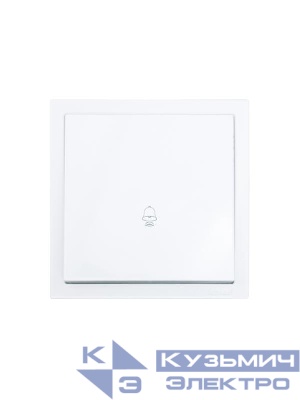 Кнопка звонка СП ZIMA IP20 безвинт. зажим бел. LEZARD 704-0288-103QC