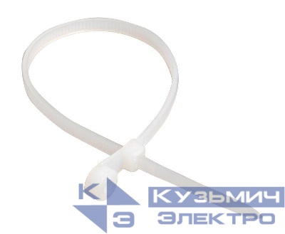 Хомут кабельный 3.5х150 нейл. бел. с отвер. для креп. ХОК (уп.100шт) IEK UHH40-4-150-100