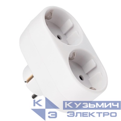Разветвитель с заземл. 16А AD-2G 3.5кВт JazzWay 5004641