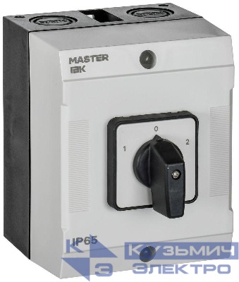 Переключатель кулачковый 10А (сх. 52) в боксе стандартная рукоятка IEK MI-CS20-010-052