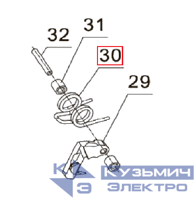 Запчасть №30 для PAG-PC84. Пружина боевая