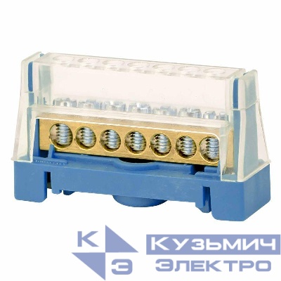 Клемма винт. п/п 15х5.3мм 1 син. на DIN-рейку DKC 5015N