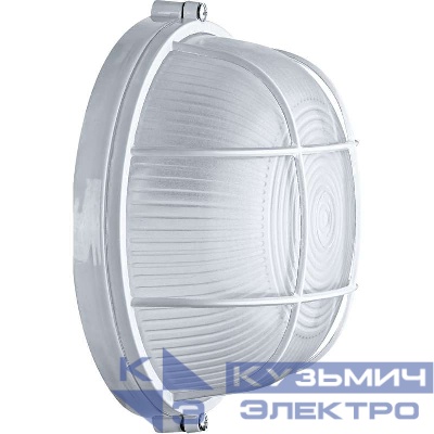 Светильник ЛОН 94 803 NBL-R2-60-E27/WH 1х60Вт E27 IP54 (аналог НПБ 1302 бел. круг с решеткой 60Вт) Navigator 94803