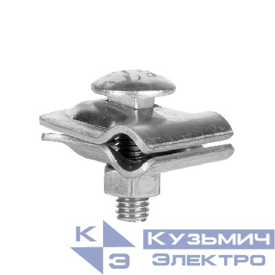 Зажим прута универсальный малый (пластина 30х30мм) NI PROxima EKF lp-51510-ni