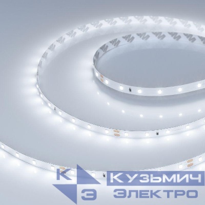 Лента светодиодная RT-A60-8mm 24V Cool 8000К 4.8Вт/м IP20 2835 открыт. (уп.5м) Arlight 016147(2)