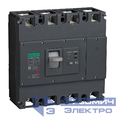 Выключатель автоматический силовой 3п 500А 70кА ВА-306Rc Sel 300/500/1000мА 0.4/0.5/1с DEKraft 28577DEK