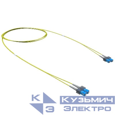 Шнур оптический коммутационный Duplex SC-UPC/SC-UPC 9/125 OS2 10м DKC RNPC9DCUCU10