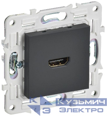 Розетка HDMI SKANDY SK-H01G графит IEK SK-H10-K53