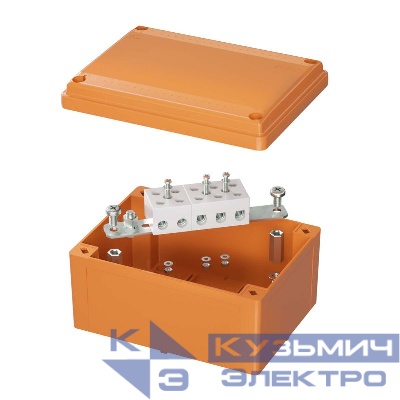 Коробка ответвительная FS 150х110х70мм IP56 5п 450В 30А 16кв.мм с гладкими стенками и клеммниками пластик. DKC FSB20516