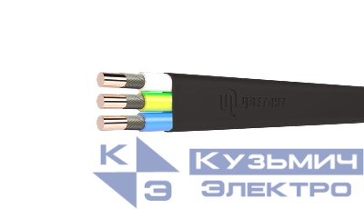 Кабель ВВГ-Пнг(А)-FRLS 3х1.5 ОК (N PE) 0.66кВ (м) Цветлит 00-00140467