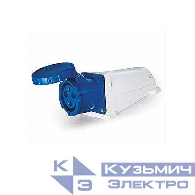 Розетка стационарная ОП PPC 133 63А 3п 2Р+РЕ 220В IP67 Pro JazzWay 5072756