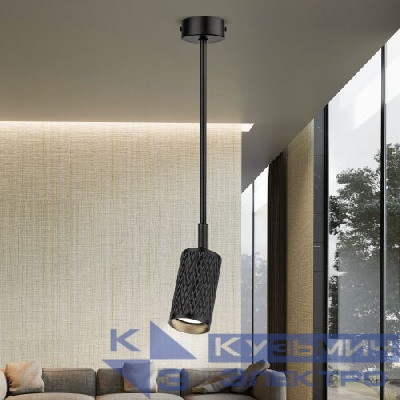 Светильник OL45 BK MR16 GU10 IP20 настен./потолочн. спот черн. Эра Б0058498