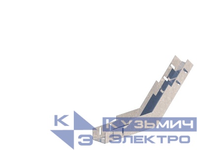 Угол для лотка внутренний 45град. 100х65 сталь 0.7мм ЛМс-45В цУТ2.5 оцинк. СОЭМИ Н0122350412