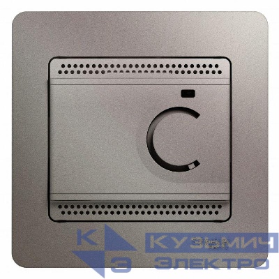 Термостат Glossa электронный для теплого пола с датчиком +5град.C +50град.C 10А в сборе платина SE GSL001238