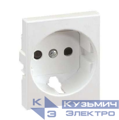 Накладка розетки 75432- 75464-69 защ. шторки Simon82 Centralizations алюм. 82041-53