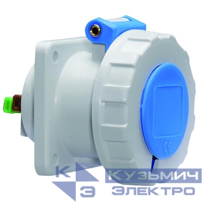 Розетка встраиваемая 32А 3п 1P+N+E IP67 прямая 75х75 Bals 13750